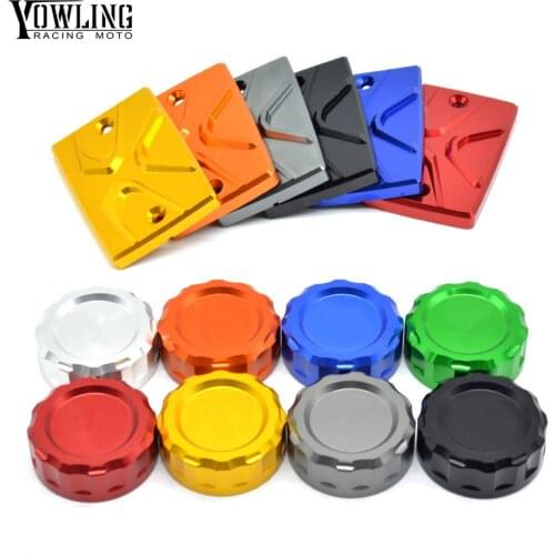 Motorcycle CNC Aluminum Cylinder Rear Fuel Brake Fluid Reservoir Cover Tank Cap For Yamaha MT09 MT 09 MT-09 FZ09 FZ 09 FZ-09