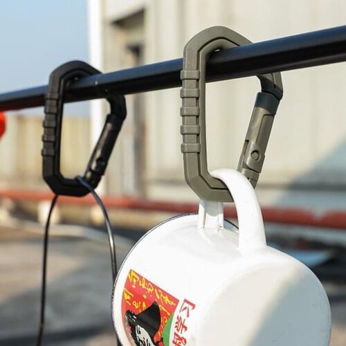 Outdoor D Shaped Survival Buckle Set Fasteners Suitable for Bracelet Key Chain Backpack Hanging Clasp Camping Climbing Accessory