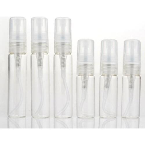 Wholesale 5ml 10ml clear glass spray bottle, mist sprayer bottle, empty perfume spray clear container LX1014