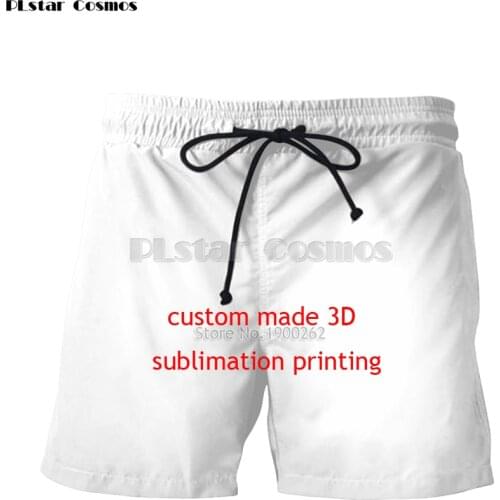 PLstar Cosmos Create Your Own Customer Design Anime/Photo/Star/You Want/Singer Pattern/DIY Short 3D print Drop ship