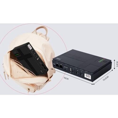 Mini Portable UPS 5V, 9V, 12V, 15, 24V Uninterruptible Power Supply Multipurpose Mini UPS Battery Backup For Wifi IP Cam