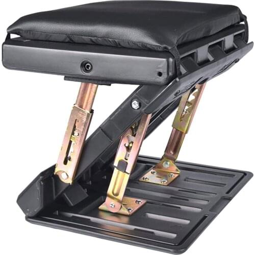 Adjustable Footrest With Removable Soft Foot Rest Pad Max-Load 120Lbs Wiz Massaging Beads For Car Home Under Desk 4-Level Height