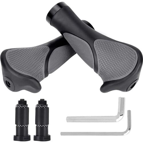 A5KC Bicycle Handlebar Grips, Soft Rubber Handlebar Grips Bicycle MTB BMX Road Mountain Bike Handlebar End Grips