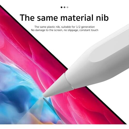 Replacement Tib for Apple Pencil 2 1 iPencil Nib for iPad Air Stylus For Apple Pen Adapter Magnetic Replacement Cap