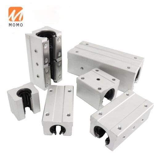 SBR 12 16 20 25 30 35 40Luu standard open box slider circular shaft guide