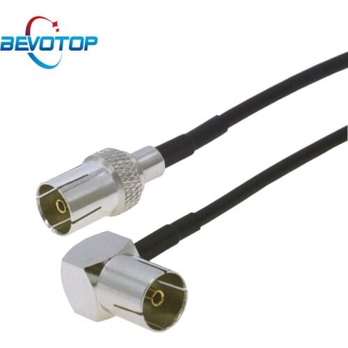 TV Cable 50 Ohm TV Female to TV Female Right Angle Pigtail RG174 Coaxial Jumper TV Satellite Antenna Cable Aerial RF Coax Cables