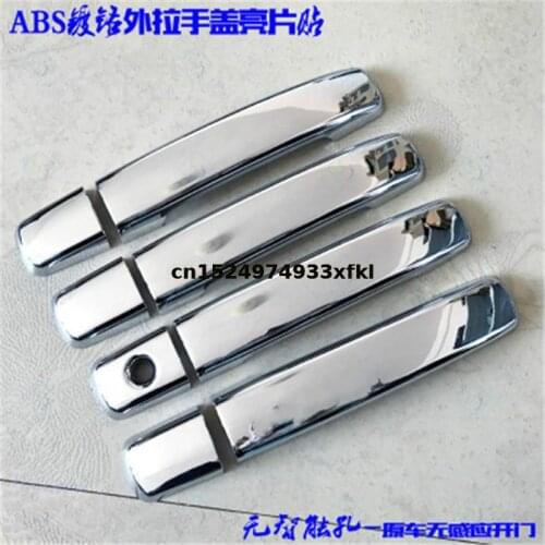High-quality ABS Chrome Car Outer Door Handle Cover Protector for Nissan Navara D40 Frontier 2005-2015 car accessories styling