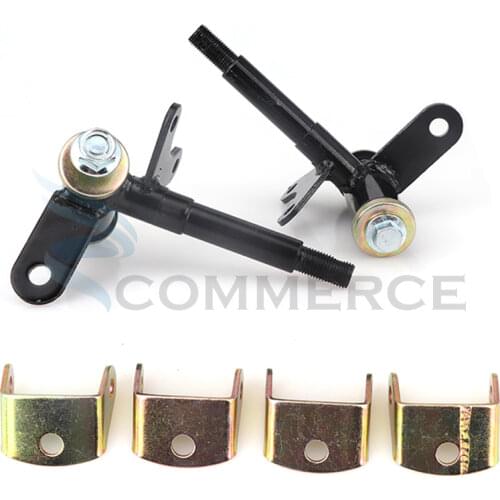 1Pair Steering Strut Knuckle Spindle Fit For Disc Brake of ATV 49cc 50cc 70cc 90cc 110cc Go Kart Buggy UTV Quad Bike Parts