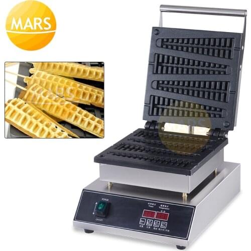 CE approved 4 pcs Lolly Waffle Maker Machine Commercial Lolly Stick Waffle Iron Pan Non-Stick Grill Lolly Cake Pan Baking Mould