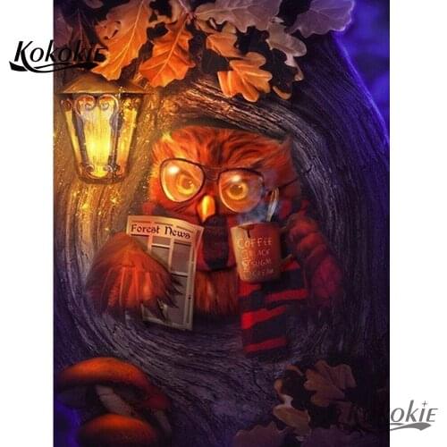 5d diamond Painting Full Square/ round Picture of Rhinestone Owl Diamond Embroidery Sale Diy Diamond Mosaic painting decoration