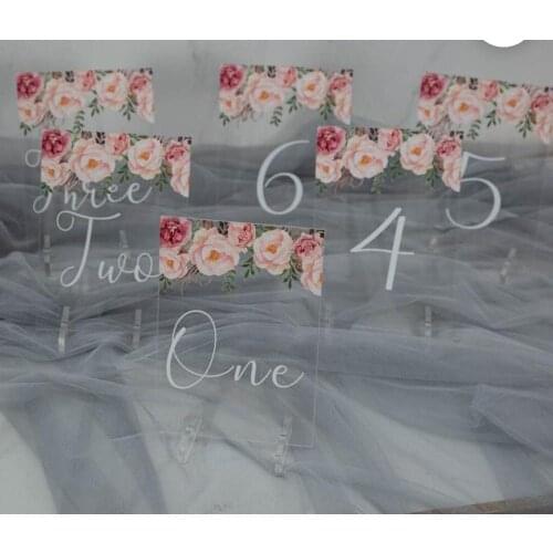 Free Shipping faire part de mariage Wedding Card Acrylic Wedding Table Number Card Acrylic Table Card Invitaciones de boda