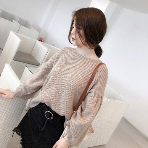 Blusas De Inverno Feminina Computer Knitted Full Promotion Pullover 2018 Autumn Winter New Pattern Knitting Sleeve Head Sweater