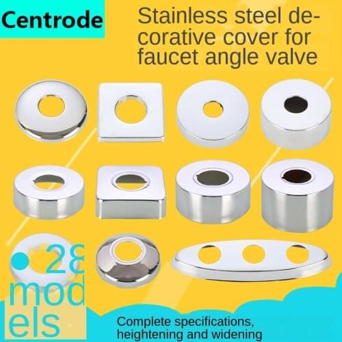 Stainless Steel Faucet Decorative Cover Increase with High Depth Triangular Valve Shower Faucet Cover
