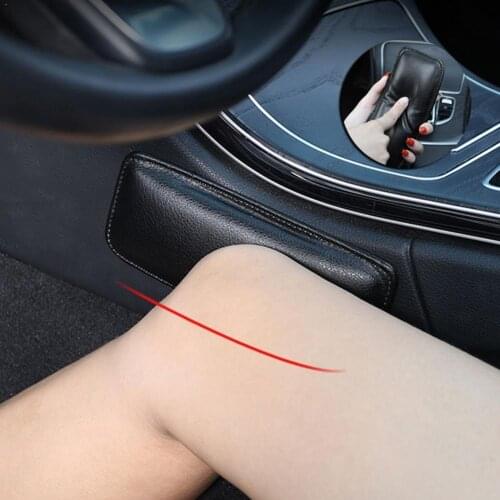 Leather Knee Pad For Car Interior Pillow Comfortable Support 18X8.2cm Foam Thigh Cushion Memory Universal Elastic Accessori M8I0