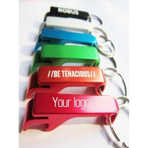 Tiger Head Design Multifunctional Aluminum Bottle Opener With Key Chain Ring Personalized LOGO Laser Engraving Craft For Wedding