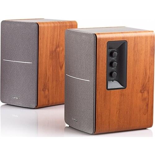 Heavy Bass Multimedia Computer Speaker 2.0 Wooden Bookshelf Sound
