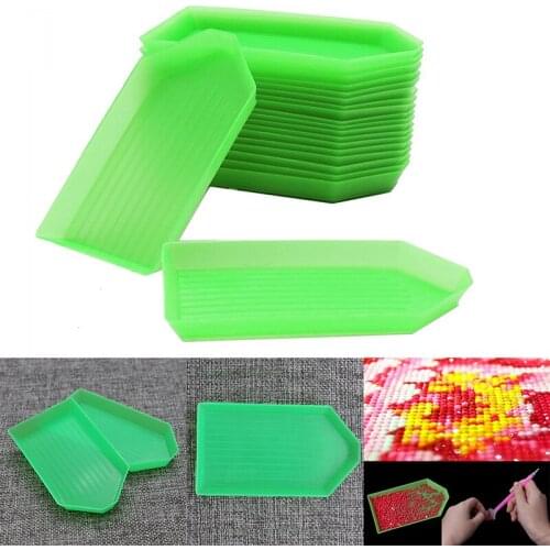 5D DIY diamond picture 10/20/30 pieces of box diamond painting tool accessories diamond painting storage box diamond brush plate