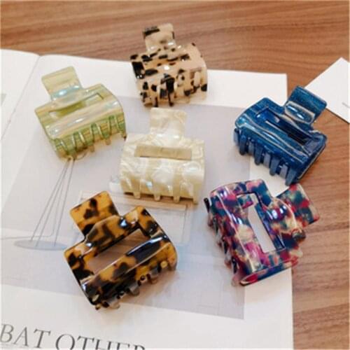 New Acetate SheetVintage Japan And South Korea Hair Accessories Girl Temperament Simple Geometry Hairpin Beauty Styling Tools