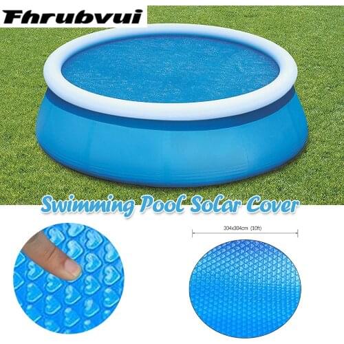 New Pool Cover Round Solar Swimming Pool Tub Cover 10 inch Outdoor Bubble Accessories Dustproof Floor Rain Cloth Mat Cover