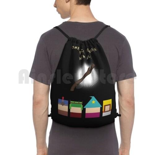 One Stick To Rule Them All Backpack Drawstring Bags Gym Bag Waterproof Tv Cult Movie Geek Video Game Games Stick Truth