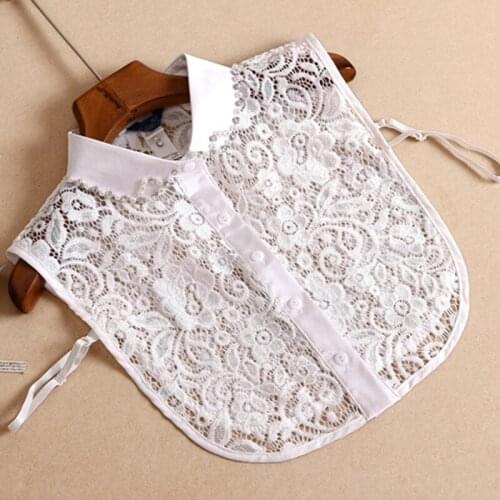 Solid lace thin false collar bead lovely official sweater cotton shirt collar star sexy spring autumn winter removable collares