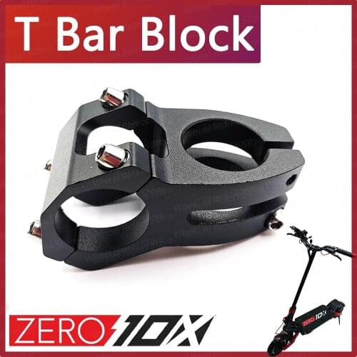 Original Zero 10X T Bar Block Handlebar Stem Adapter For T10 Zero10x Electric Scooter Parts Accessories