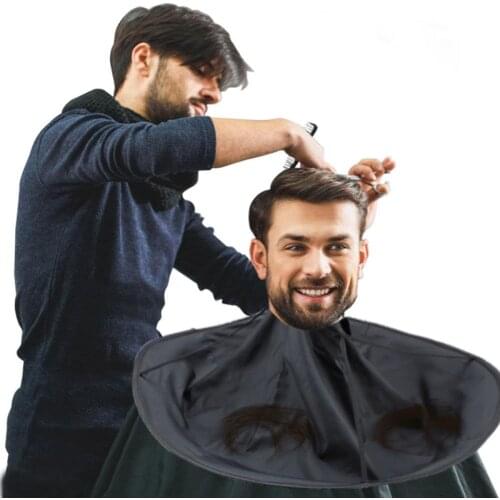 Black Color Breathable Barber Cloth Salon Hairdessing Tool Hairdressing Cape Waterproof Salon Hairdresser Cloth Barber Cloak