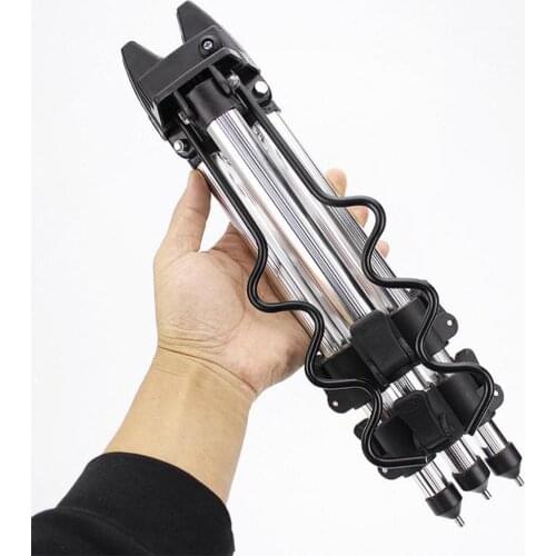 Portable Fish Light Tripod Bracket Aluminum Alloy Telescopic Camera Holder Night Fishing Light Bracket for Fishing Rod Support