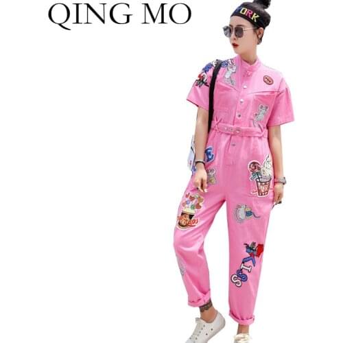 QING MO Women's Jumpsuits With Print