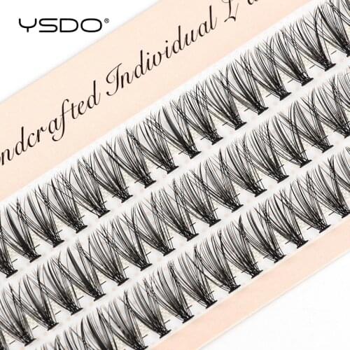 YSDO Mink Eyelash Extension 60 Bundles Natural Volume False Eyelashes Individual 10/20/30D Cluster Lashes Makeup Lashes Bunche