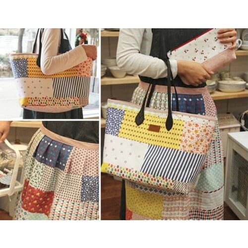 Handwork colorful patchwork HEXA SWAP fabric fanshaped Printing fabric table Cotton canvas Fabric Patchwork 0.88m