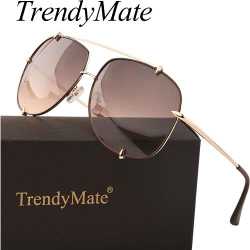 Gothic Steampunk Sunglasses Men Women Metal Wrap Eyeglasses Rivet Shades Brand Designer Pilot Sun Glasses with Brand Case UV400