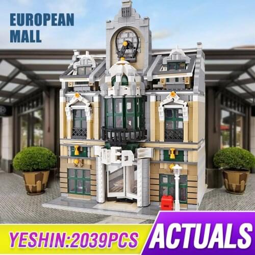 City Street View Architecture the Grand Emporium Build Wedding Hall Model Building Blocks Bricks 10211 Toy Christmas Gift 14248