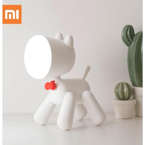 Xiaomi USB Rechargeable LED Childrens Bedroom Bedside Lamp Cute Variety Dogs Student Reading Lamp Cartoon Night Light