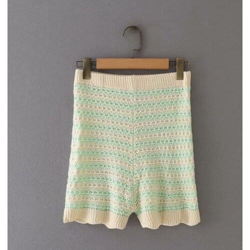 2021 girls knitted shorts in summer DLzk782