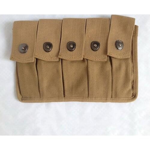 WWII WW2 US AMRY THOMPSON MAGAZINE POUCH TOOL KIT BAG 5 CELL 30 ROUNDS