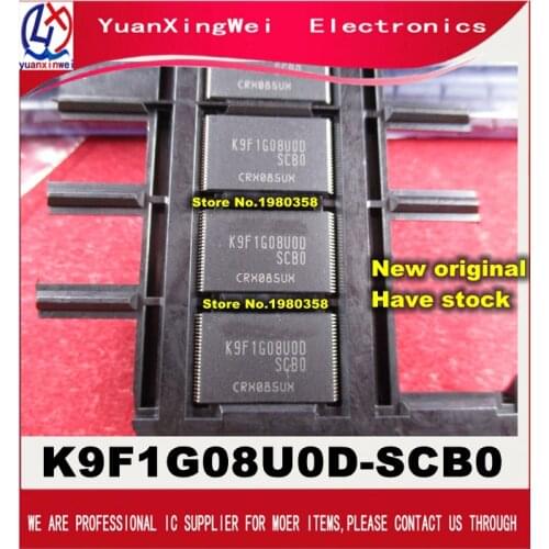 10pcs K9F1G08U0D-SCB0 K9F1G08U0D TSOP-48 128M x 8 Bit NAND Flash Memory