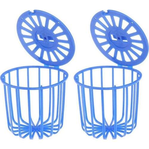 2Pcs Bird Food Basket Plastic Multi-Purpose Bird Feeder Basket Parrot Feeder Hanging Basket Container Toys For Bird Supplies