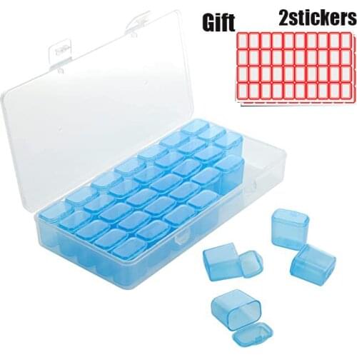 35 Grids Diamond Painting Accessories Box Storage Bag 5D Diamond Embroidery Storage Box DIY Art Craft Jewelry Accessories Case