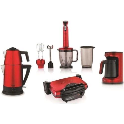 Schafer 4 Piece Set Red Kea Electro Mega Home Appliances