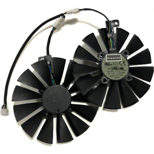 95MM T129215SM GPU Cooler Fan For ASUS ROG POSEIDON GTX1080TI STRIX RX 570 470 580 GTX 1050Ti Video Card Replacement