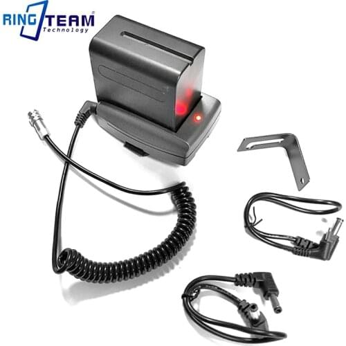 NP-F970 Battery DC 12V Power Supply System Mount Adapter Plate Holder for BMPCC 6K BMPCC6K Blackmagic Pocket Cinema Cameras 6K