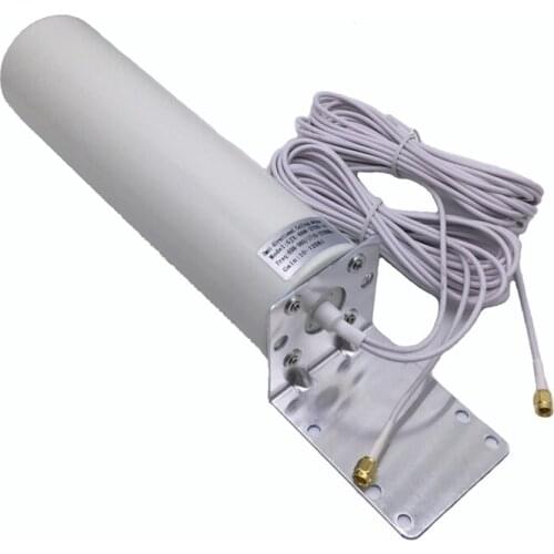 SMA/CRC9/TS9 antenna 3G 4G LTE 698-960/1710-2700MHZ 12dBi Double 5m cable antenna for B593 E5186 B315/593S/B880/B310