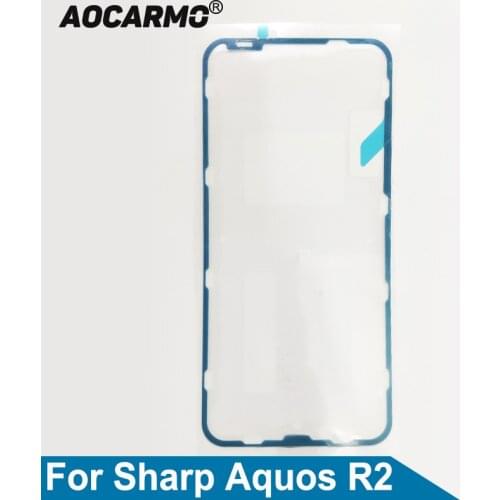 Aocarmo For Sharp Aquos R2 LCD Display Screen Adhesive Front Frame Sticker Glue Tape