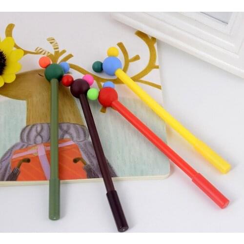 C39 cartoon cute lovely Mickey fragrance neutral pen gel pen 0.5mm black ink all needle pipe lovely water pen student stationery