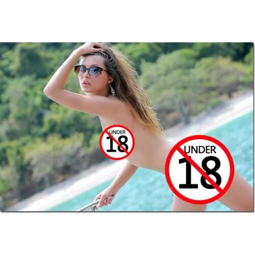 Decorative Canvas Paintings Sexy Model Beauty Photo Posters and Prints Wall Art For Room Decor