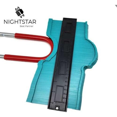 250mm Contour Copy Duplicator Fine Tooth Profile Gauge Duplicator Circular Frame Profile Tool Muti Angle Meter Color Random