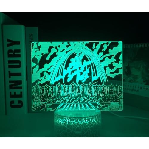 Alien Army Figure 3d Led Lamp Home Decor 16 Colors Remote Control Anime Decor Birthday Gift For Kids