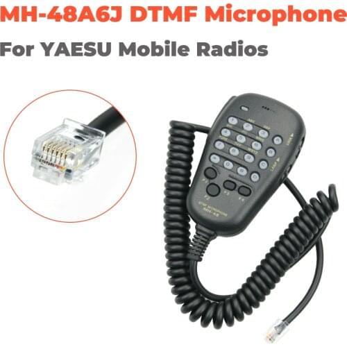 MH-48A6J DTMF Handheld Microphone Speaker with Button for YAESU FT7800R FT8800R FT8900R FT1802M FT1807M FT2800M FT2900 FT1900