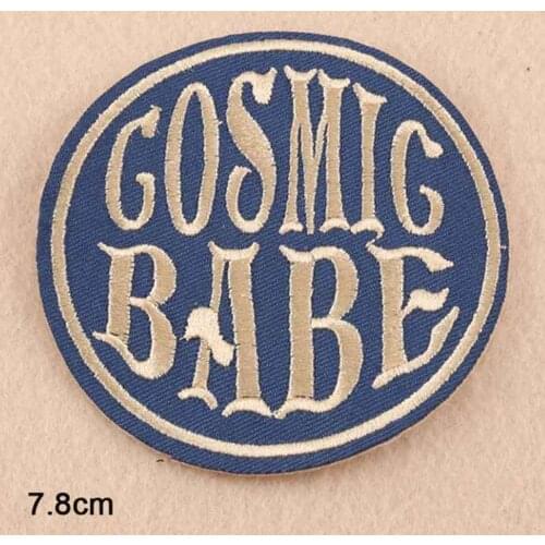 Cosmic Babe Baby Iron On Patches Embroidered Clothes Patch For Clothing Clothes Stickers Garment Apparel Accessories